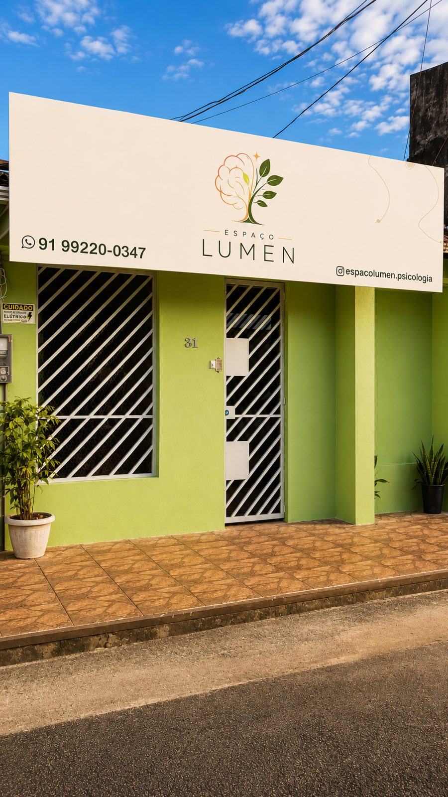 Fachada do Espaço Lumen, em Ananindeua